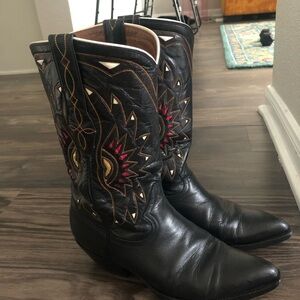 Vintage Acme sunburst cowboy boots